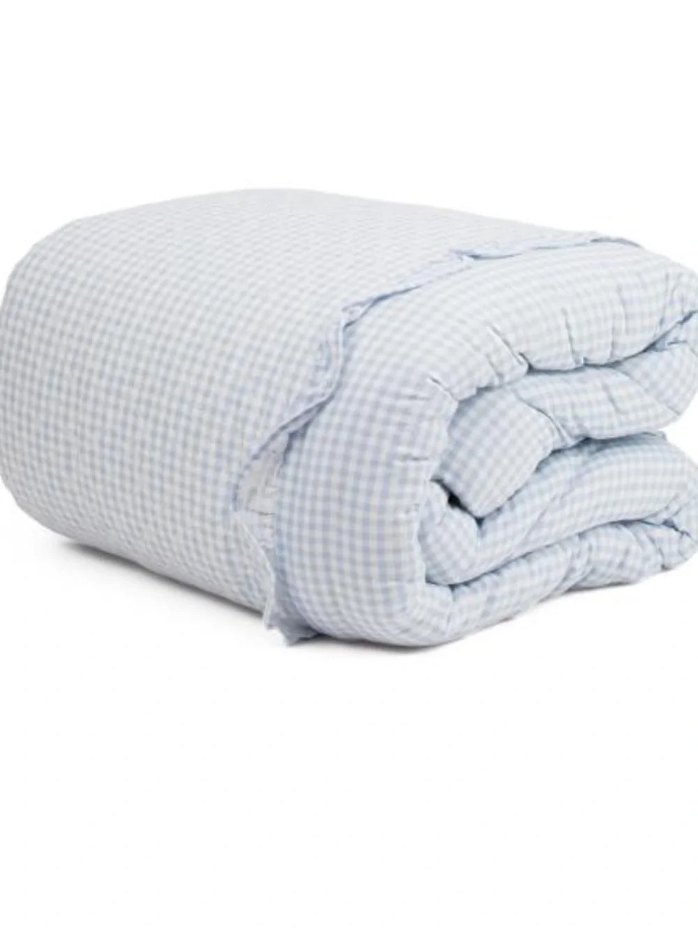 Rachel Zoe Light Blue Gingham Comforter Set